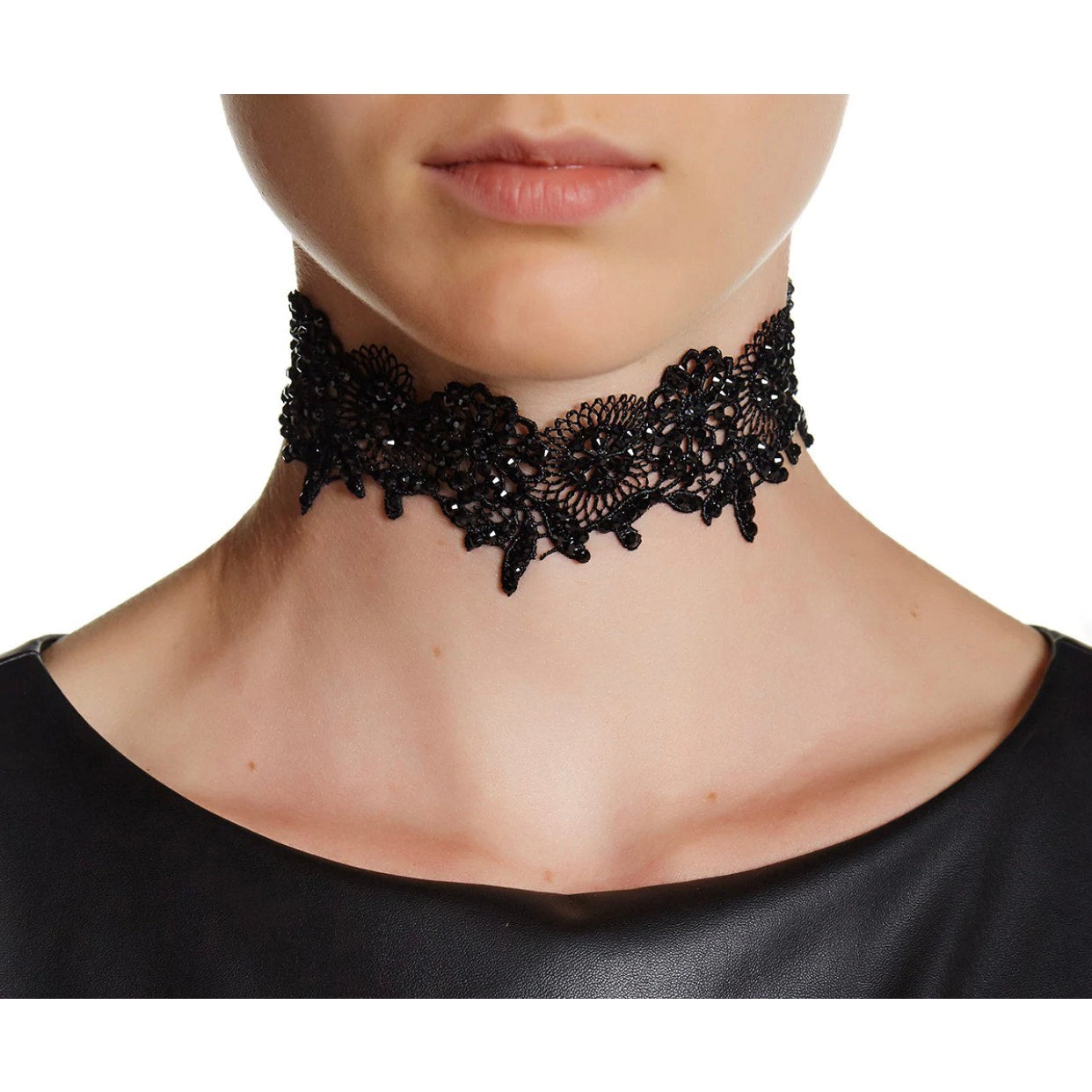 Amrita Singh Sanza Yellow Lace Choker