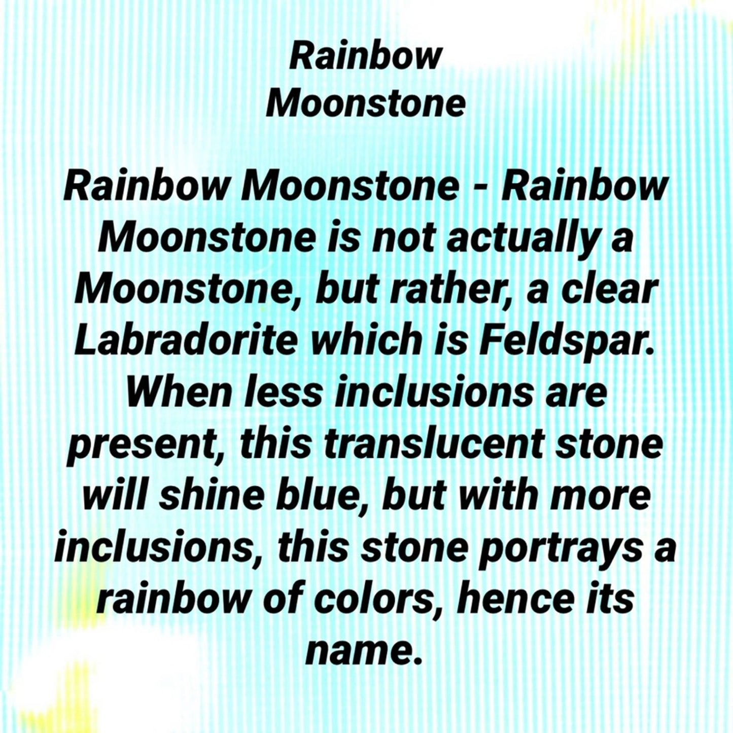 Rainbow Moonstone Rough Solid Sterling Silver Pendant Popcorn Chain 20"