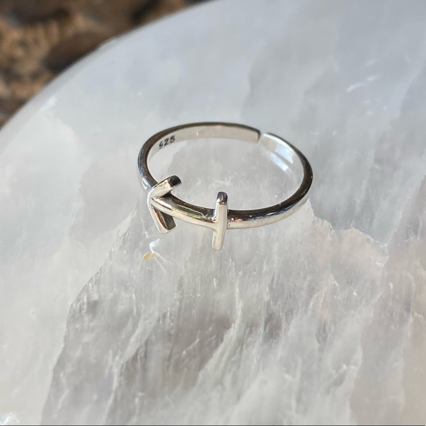 Sagittarius Sterling Silver Toe Ring Midi Ring