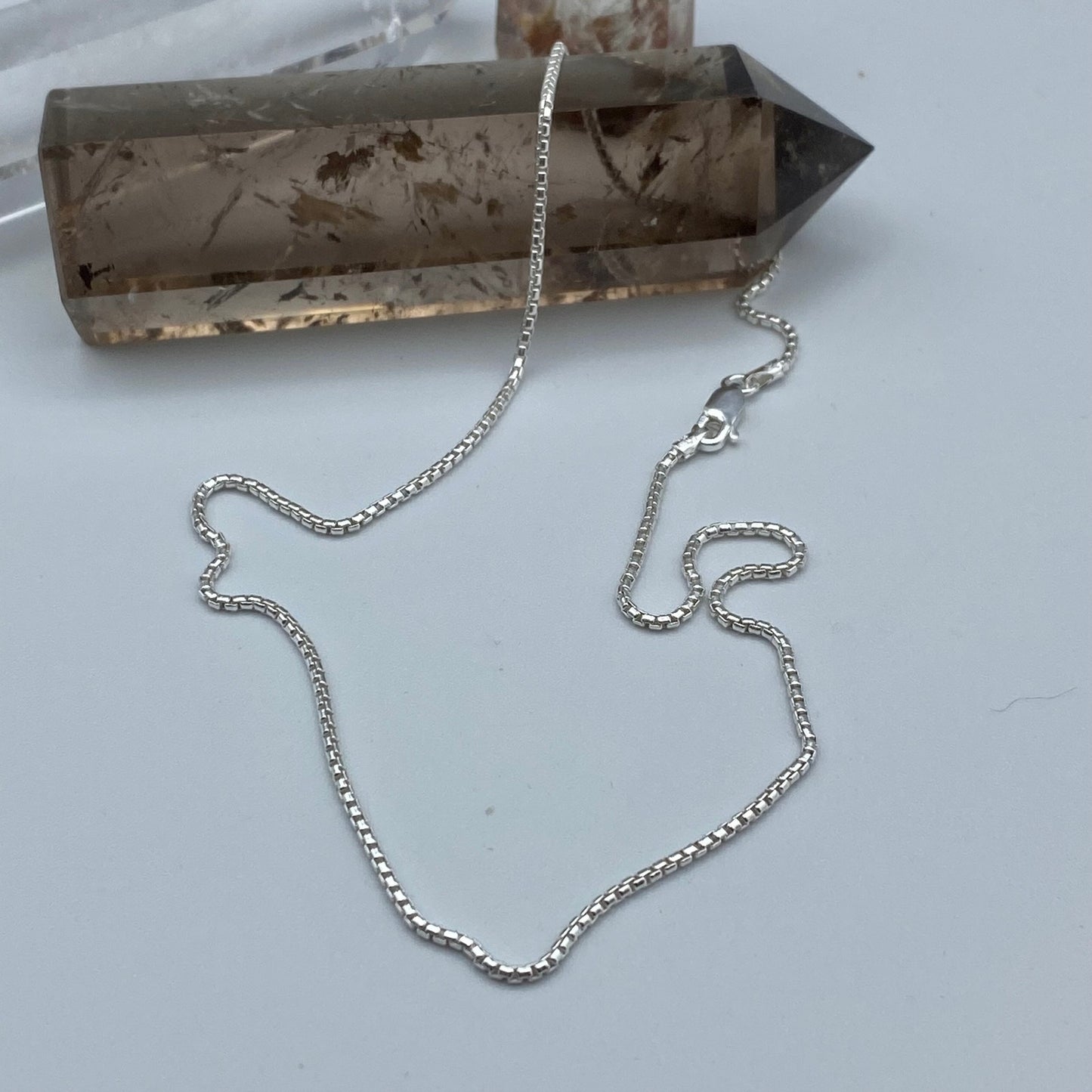 Sterling Silver Round Italian Box Chain 16"