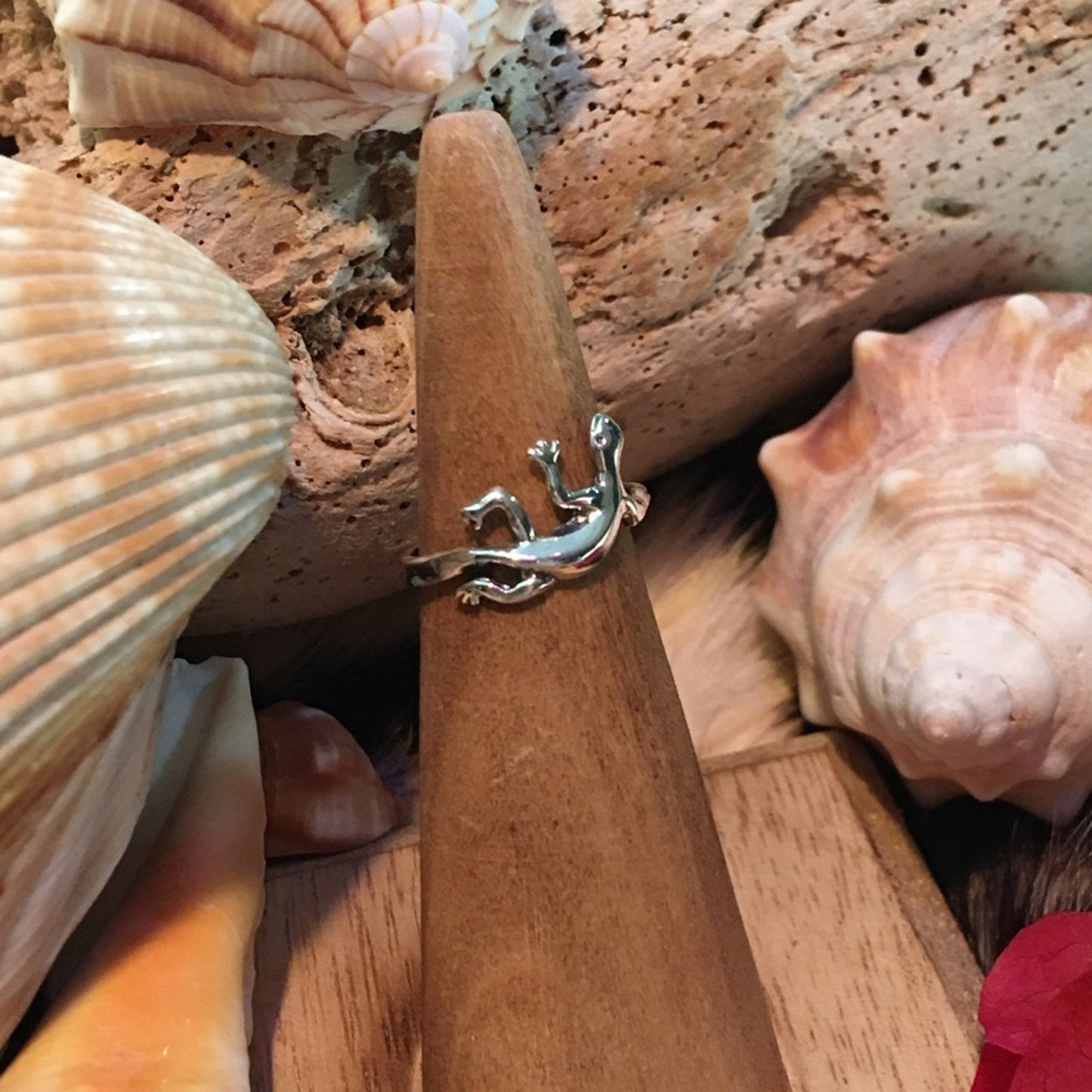 Lizard Sterling Silver Toe Ring Midi Ring