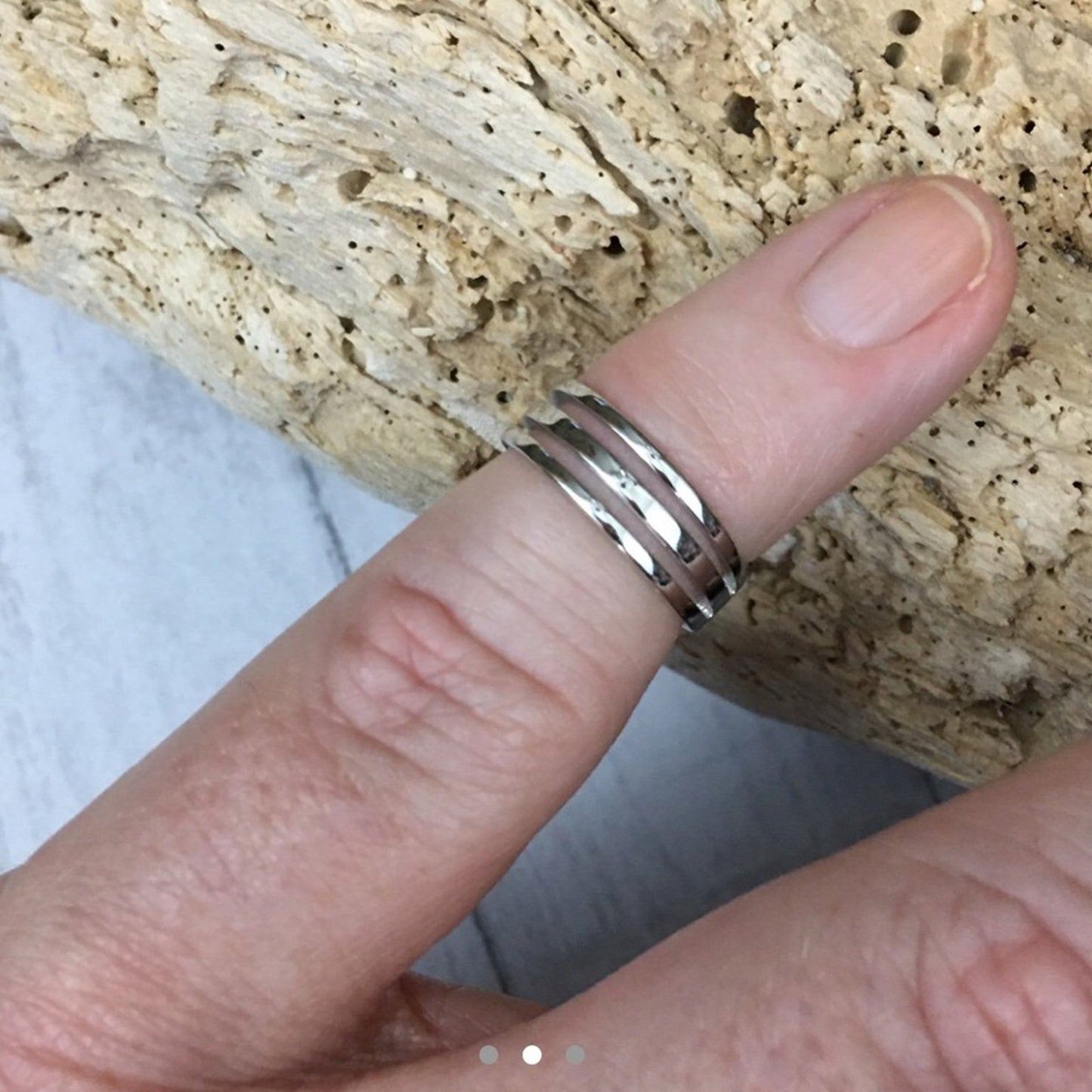 Triple Band Sterling Silver High Polish Toe Ring